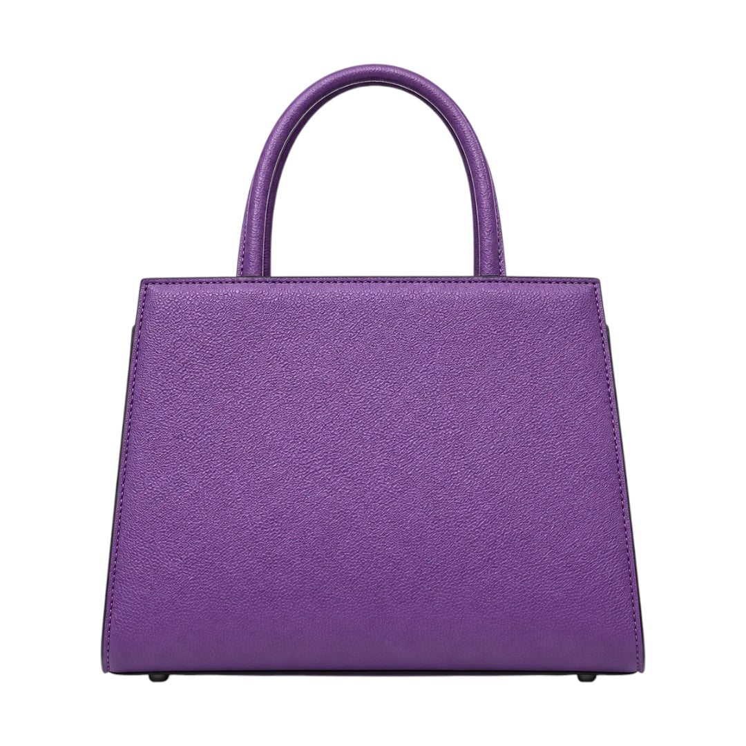 Evoria Selora Structured Purple Satchel Handbag