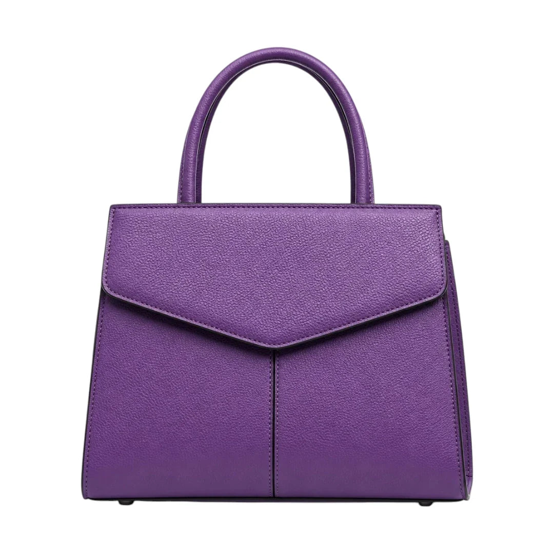 Bagnar Selora Structured Purple Satchel Handbag