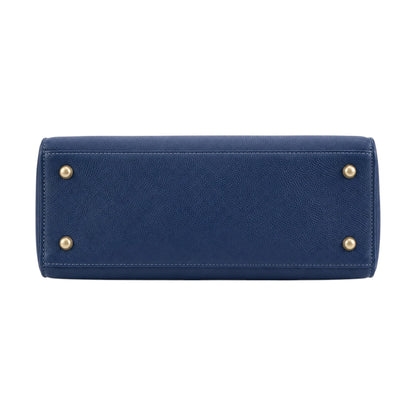 Bagnar Navy Refined Satchel Handbag