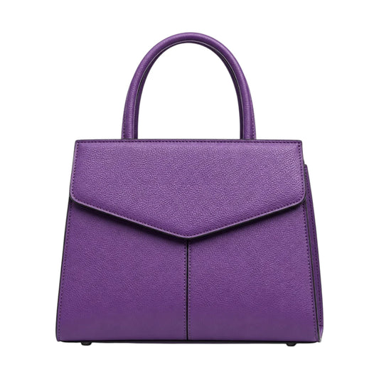 Bagnar Selora Structured Purple Satchel Handbag