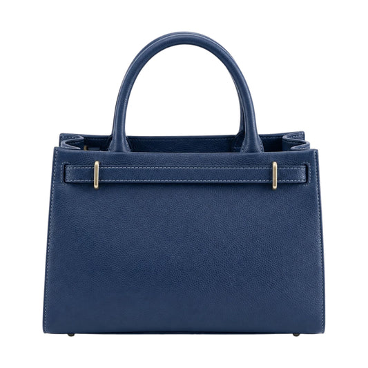 Evoria Navy Refined Satchel Handbag