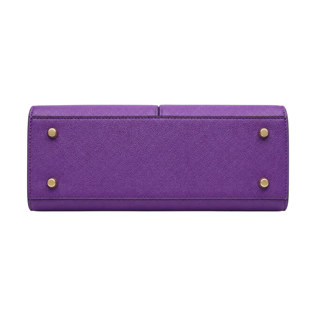 Evoria Selora Structured Purple Satchel Handbag