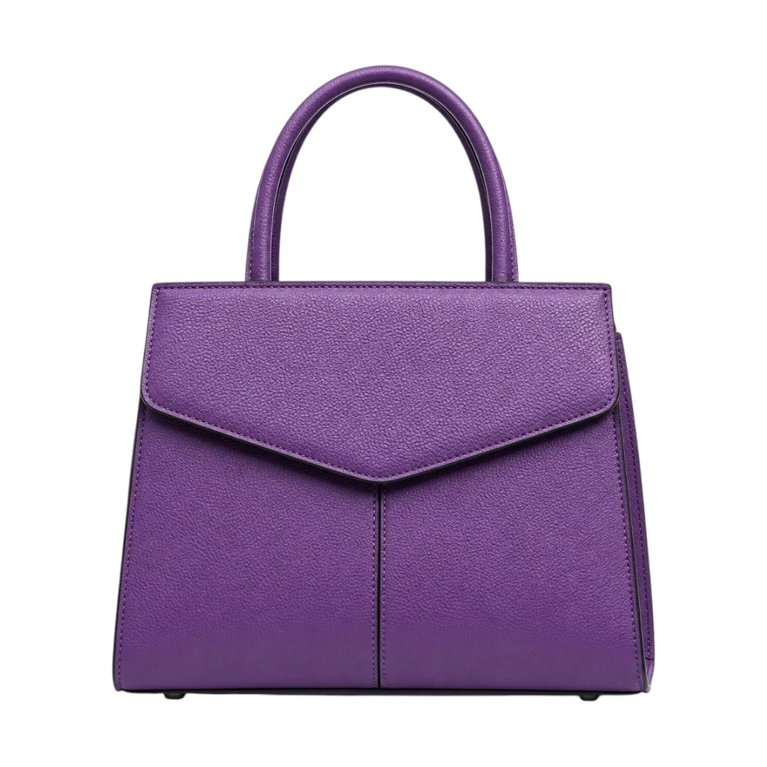 Evoria Selora Structured Purple Satchel Handbag